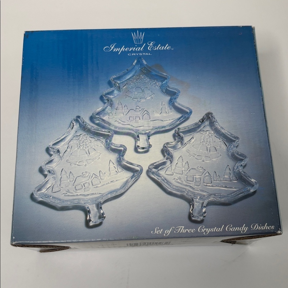 CHRISTMAS THEME CRYSTAL TREE SHAPED SERVING DISHES 🎄